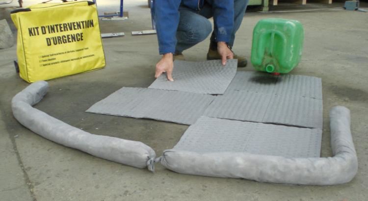 utilisation d’un kit absorbant anti pollution